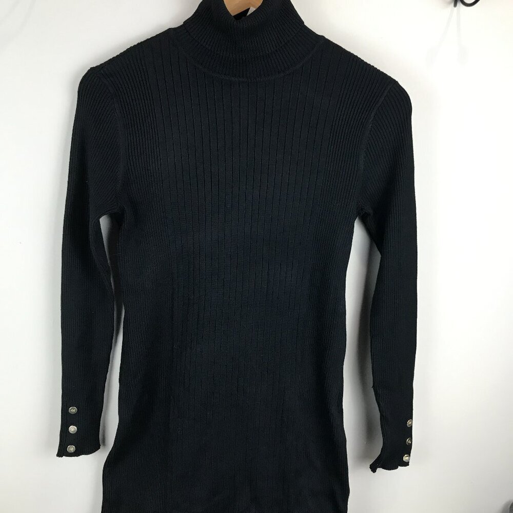Anne Klein NWT Black Midi Sweater Dress Size Small